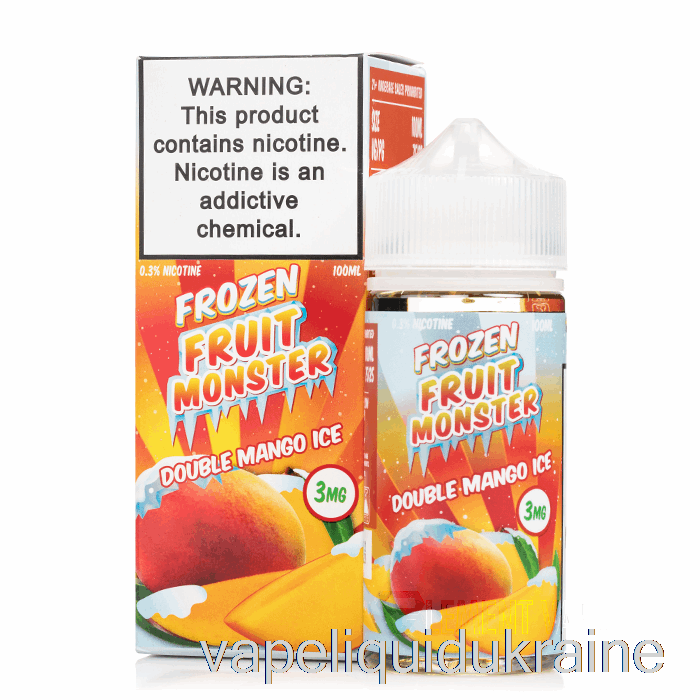 Vape Liquid Ukraine ICE Double Mango - Frozen Fruit Monster - 100mL 0mg